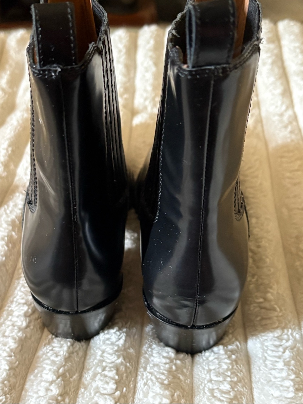Madewell Black Leather Pointed Chelsea Ankle Boots - Picture 5 of 15